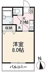 間取図画像 1K