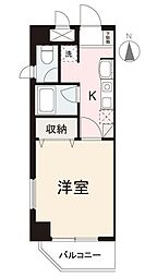 JR高徳線 栗林公園北口駅 徒歩11分の賃貸マンション 2階1Kの間取り