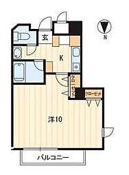 JR予讃線 高松駅 徒歩8分の賃貸マンション 7階1Kの間取り