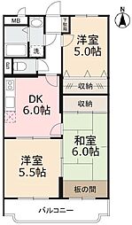 高松琴平電気鉄道琴平線 三条駅 徒歩14分の賃貸マンション 1階3DKの間取り