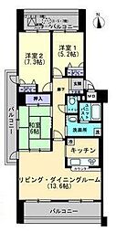 アルファステイツ新北 3LDKの間取図画像