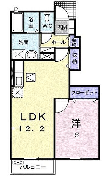 香川県高松市鹿角町(賃貸アパート1LDK・1階・43.86㎡)の写真 その2
