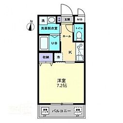 JR高徳線 昭和町駅 徒歩11分の賃貸マンション 1階1Kの間取り