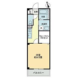 高松琴平電気鉄道琴平線 瓦町駅 徒歩5分の賃貸アパート 1階1Kの間取り