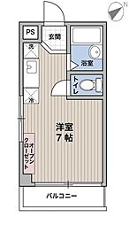 JR高徳線 栗林公園北口駅 徒歩4分の賃貸アパート 3階1Kの間取り