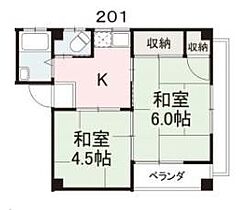 香川県高松市塩上町2丁目17-8（賃貸マンション2K・2階・33.95㎡） その2