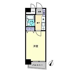 ダイアパレスポートアベニュー高松100 1Kの間取図画像