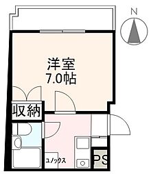 JR高徳線 昭和町駅 徒歩7分の賃貸マンション 5階1Kの間取り