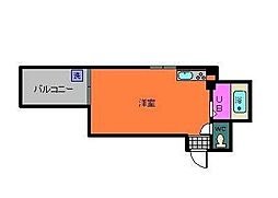 高松琴平電気鉄道琴平線 片原町駅 徒歩5分の賃貸マンション 3階1Kの間取り
