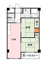 香川県高松市桜町一丁目12-22（賃貸マンション2LDK・3階・51.72㎡） その2