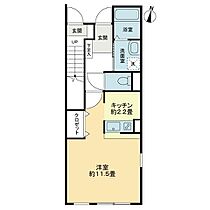 香川県高松市林町6-32（賃貸アパート1K・1階・36.12㎡） その2