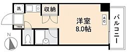 高松琴平電気鉄道長尾線 林道駅 徒歩8分の賃貸マンション 3階ワンルームの間取り