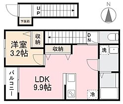 香川県高松市茜町23-13（賃貸アパート1LDK・2階・37.92㎡） その2