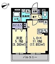 香川県高松市花園町三丁目6-22（賃貸アパート1LDK・3階・40.89㎡） その2