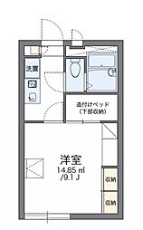 高松琴平電気鉄道長尾線 池戸駅 徒歩32分の賃貸アパート 2階1Kの間取り