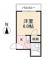 グリンピア宮脇 1Kの間取図画像