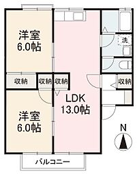 間取図画像 2LDK