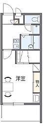 レオパレスHAZE 1Kの間取図画像