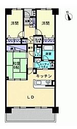 ＮＣＲｅ東山崎 4階3LDKの間取り