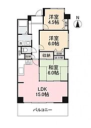 レジデンス松島 3LDKの間取図画像