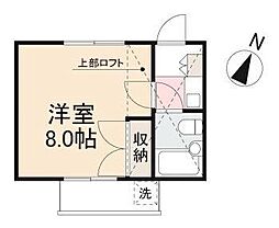 メゾン.ド.パリス 1Kの間取図画像