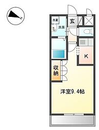 ラ・フォルテ 1Kの間取図画像