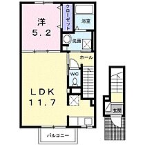 ベルエア木太C 203 ｜ 香川県高松市木太町2047-2（賃貸アパート1LDK・2階・43.32㎡） その2