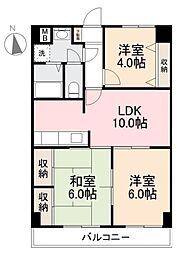 ハイクレスト高松 3LDKの間取図画像
