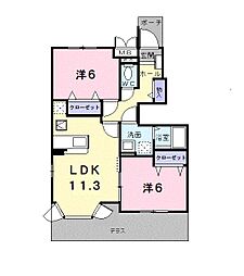 間取図画像 2LDK