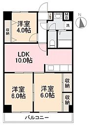 ハイクレスト高松 3LDKの間取図画像