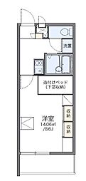 レオパレスＭａ　ｍａｉｓｏｎ　ｓａｋｏ 2階1Kの間取り
