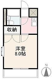 アクティブ福岡町 1Kの間取図画像