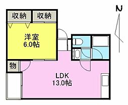 間取図画像 1LDK
