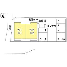 コートビレジ屋島III 201 2階2LDKの室内