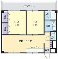 間取図画像 2LDK