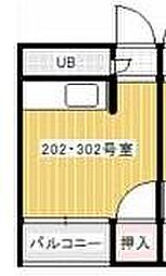 コート宮脇5 ワンルームの間取図画像
