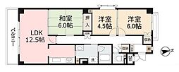 ディメール太田 3LDKの間取図画像