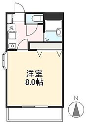 ローテンブルグ4 1Kの間取図画像