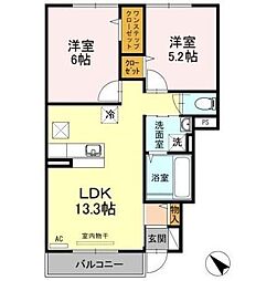 間取図画像 2LDK