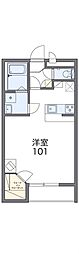 レオパレスメーテルベ 1Kの間取図画像