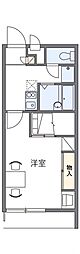 レオパレスHabitacionHayashi 1Kの間取図画像