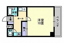 ロゼ三条 1Kの間取図画像