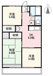 シティハイム藤塚 3DKの間取図画像