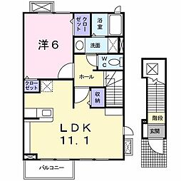 ひなた1 1LDKの間取図画像