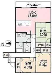 Raconte3 3LDKの間取図画像