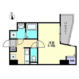 S-FORT高松中野町 1Kの間取図画像