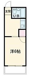 コート多賀3 1Kの間取図画像