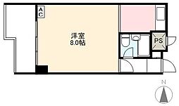 藤塚コーポラス 1Kの間取図画像