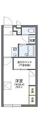 レオパレスニュー屋島 1Kの間取図画像