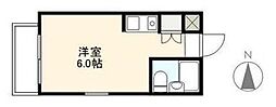 メゾン玉藻 ワンルームの間取図画像